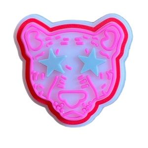 Pink Tiger Croc Charm